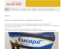 Tablet Screenshot of eucapil-shop.de